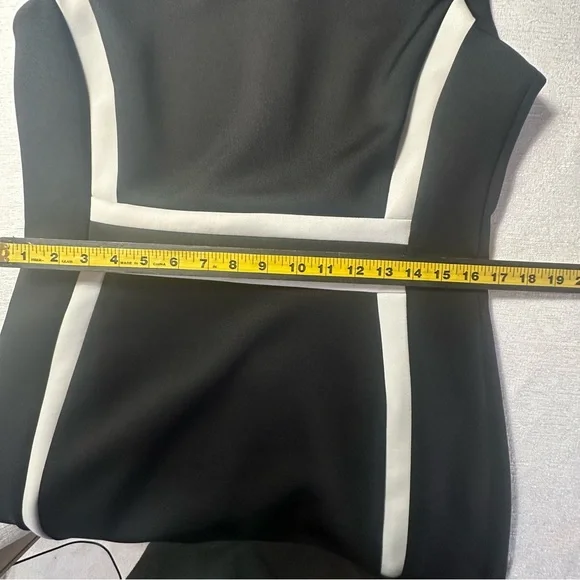 Calvin Klein Black and White Sheath Dress 14P - Picture 9 of 15